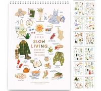 2026 Slow Living Wall Calendar, 2026 Wall Calendar Vertical - Creative Inspiration Bucket List Calendar, 12 Monthly Art Illustrations Hanging Planner for Home Office Decor Inspirational Gift, A4