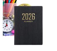 2026 Small Calendar Planner With Daily Pages A7 Time Management Diary,365 Days English Version Schedule Structured Time-block Layout For Goal Budget Notes Work College Business Workplace