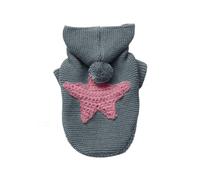 2026 Small Cats Warm Knitted Coat Winter Warm Knitted Coat Puppy French (Light Grey, 37 cm)