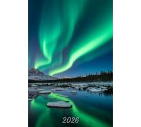 2026: Small Monthly Calendar Planner - Northern Lights Scenery