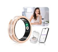 2026 Smart Ring Completely Surrounded by Diamonds and Wireless Charging Case, Industry Number 1 - 0 Measurement Errors, Fitness Tracker for Sleep Monitor, Portable SpO2 Smart Ring for Android and iOS