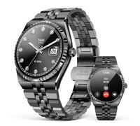 2026 Smart Watch with Bluetooth Calls, 1.32" AMOLED Display, 160+ Sports Modes, Heart Rate/Blood Oxygen/Blood Pressure/Sleep Monitor, IP68 Waterproof, Compatible with iOS Android for Men Women Black