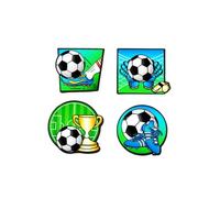2026 Soccer Enamel Pins American Flag Pins Red White Blue Bow Eagle USA Map Brooch Sports Game Day Pins, M, Alloy Steel, no gemstone