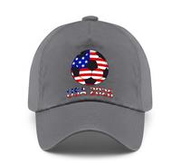 2026 Soccer World International Cup Hat - Adjustable Baseball Cap, World Football Supporter Gear, USA American Flag Embroidery Cotton Hat for Men & Women Grey