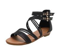 2026 Soft Soled Sandals: Buckle Ethnic Style Style Versatile Strap Non Slip Fairy Style Open Toe