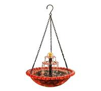 2026 Solar Cascade Hanging Bird Bath Fountain Solar Powered Birdbath Water Fountain Pumps Dispenser Outdoors Decor Hummingbird Bath Shower Bowl Kit Garden Gift Yard Patio Backyard Decoration
