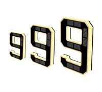 2026 Solar Lighted House Numbers for Outside, Modern LED Backlit Address Sign,Dusk to Dawn Auto-Glow, IP44 Waterproof Acrylic Lighted Numbers for House Wall Yard Mailbox, 3 Versa(9,12cm)