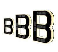 2026 Solar Lighted House Numbers for Outside, Modern LED Backlit Address Sign,Dusk to Dawn Auto-Glow, IP44 Waterproof Acrylic Lighted Numbers for House Wall Yard Mailbox, 3 Versa(B,12cm)