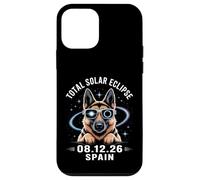 2026 Spain Total Solar Eclipse German Shepherd Case for iPhone 12 mini