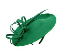 2026 spring and summer women's retro ladylike headdress feather bow headband(Green)