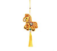 2026 Spring Festival Hanging Decoration Pendant with For Pony Motif Representing Prosperity for Year of the Horse (A)