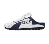 2026 Spring Men's Shoes All Casual Lazy Slip Ons and Half Slippers (White, 8.5)