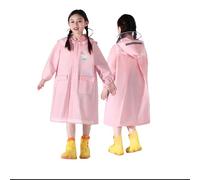 2026 Spring, Summer Boys Girls Plain Buttoned Thick Poncho Raincoats Rain Ponchos Baby Winter Shoes 6 12 Months n23 Light Pink