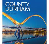 2026 Square Wall Calendar, County Durham, 16-Month Scenic Britain Theme with 180 Reminder Stickers (30 x 30 CM)