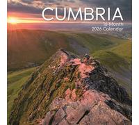2026 Square Wall Calendar, Cumbria, 16-Month Scenic Britain Theme with 180 Reminder Stickers (30 x 30 CM)