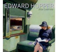 2026 Square Wall Calendar - Edward Hopper 12 x 12 Inch Monthly View, 16-Month, Art Theme, Includes 180 Reminder Stickers