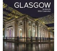 2026 Square Wall Calendar, Glasgow, 16-Month Scenic Britain Theme with 180 Reminder Stickers (30 x 30 CM)