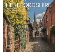 2026 Square Wall Calendar, Herefordshire, 16-Month Scenic Britain Theme with 180 Reminder Stickers (30 x 30 CM)