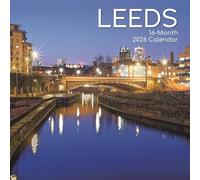 2026 Square Wall Calendar, Leeds, 16-Month Scenic Britain Theme with 180 Reminder Stickers (30 x 30 CM)