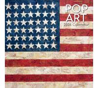 2026 Square Wall Calendar - Pop Art 12 x 12 Inch Monthly View, 16-Month, Art Theme, Includes 180 Reminder Stickers