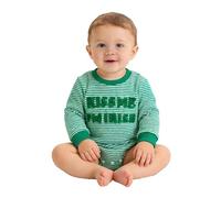 2026 St Patrick's Day St Patricks Day Girls Long Sleeve Bodysuit with Applique and Holiday Lettering Cute Infant Baby Toddler Outfit #B5