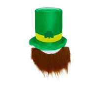 2026 St Patrick's Day Top Hat, Saint Patrick Party Novelty Cap for Men Women St Patrick's Top Caps Clover Shamrocks Irish Themed Green Leprechauns Hats Carnival Fancy Dress Accessories