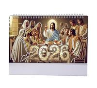 2026 Standing Desk Calendar DIY Art Painting Monthly Flip Desktop With To Do List Planner For Home 2022 Sports Illustrated Swimsuit (C, One Size)