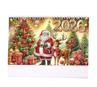 2026 Standing Desk Calendar, DIY Diamond Art Painting Calendars Monthly Planner from Jan 2026 to Dec, Monthly Flip Desktop Calendar Planner for Home Office,Desktop Ornaments & Thoughtful Gifts (A)