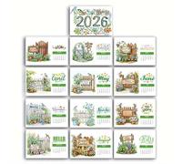 2026 Standing Desk Calendar, DIY Diamond Art Painting Desk Calendar Ornament, Monthly Planner from Jan 2026 to Dec, 12-Month Home Office DeskCalendar for Planning Decoration