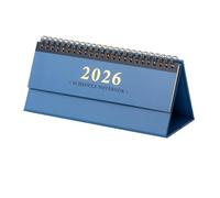 2026 Standing Flip Calendar,Mini Desk Calendar,Flip Style Checklist Planner,Minimalist Design Desk Planner for Office Home(Blue)