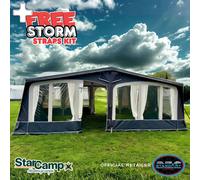 2026 StarCamp Valor AiR size 17 Full Inflatable Caravan Awning | 1050-1075cm