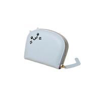 2026 Stylish Women's Purse with Zip, Compact Wallet for Cards, Daily Companion, Elegant Coin Compartment (Blue, 10 x 9 x 2.5 cm)