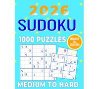 2026 Sudoku 1000 Puzzles Medium to Hard: Sharpen Your Logic Every Day of the Year