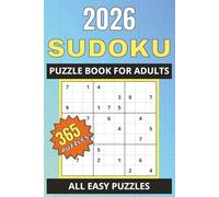2026 Sudoku: 365 Daily Puzzles for Teens and Adults - All Easy with Solutions: Travel-Size Sudoku Book with Easy Puzzles - Perfect Gift, Stocking Stuffer, or Relaxing Travel Companion
