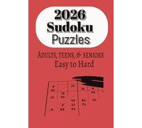 2026 Sudoku puzzle book: sudoku puzzle for adults ,teens,& seniors 6x9 inches, 110 pages (+puzzles solutions included