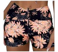 2026 Summer Plus Size Hip Mesh Splice G String Trousers Women Beach Swimming Shorts, pink, M