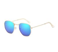 2026 Sunglasses man Fashion Mirror Retro Sun Glasses Male Vintage Shades Classic Metal Polygon
