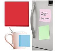 2026 Super Sticky Notes in Bright Colours, 100 Sheets in Practical 3 x 3 Format for Efficient Office Organisation, Creative Footnotes (Red, One Size)