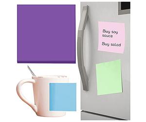 2026 Super Sticky Notes in Bright Colours, 100 Sheets in Practical 3 x 3 Format for Efficient Office Organisation, Creative Footnotes (Purple, One Size)