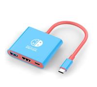 2026 Switch 2 Dock for Nintendo Switch 2 Adapter 3 in 1 with 4K 60Hz HDMI 2.0, USB 3.0 Port, USB C 100 W Charging, TV Adapter Switch OLED Hub Docking Station Portable Travel for Nintendo 2 Accessories