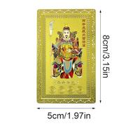 2026 Tai Sui Metal Card,Wealth Blessing Keepsake | Lunar New Year 2026 Good Luck Card,for Women Men Spiritual Seekers Collectors Believers Meditation Prayer Travel Office Car