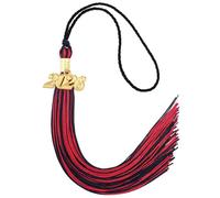 2026 Tassel Graduation, Tassels for Graduation Cap 2026, Black Red Tassel Cap Decorations with Gold Charms Memorial Cords Graduate Hat Ceremonies Accessories for Class of School Grad Souvenir Gifts