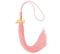 2026 Tassel Graduation, Tassels for Graduation Cap 2026, Pink Tassel Cap Decorations with Gold Charms Memorial Cords Graduate Hat Ceremonies Accessories for Class of School Grad Souvenir Gifts