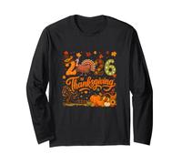 2026 Thanksgiving Sausage Turkey Fall Pumpkins Food Lover Long Sleeve T-Shirt