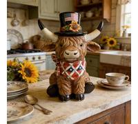 2026 The 250th Anniversary Bull Statue is a contemplative festive that will be seen at the anniversary celebrations. (Brown, 20cm)