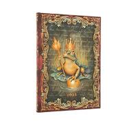 2026 The Brothers Grimm, Frog Prince (Fairy Tale Collection) Midi 12-month Vertical Hardcover Flexi Dayplanner 2026 (Elastic Band Closure)