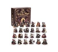 2026 The Five Covens Witch Advent Calendar, 24-Days Witchy Magic Advent Calendar, 24 Collectible Halloween Witch Figurines, Spooky Mystery Surprise Gift for Girls & Witch Lovers, Desktop Decor，C01