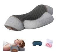 2026 Thera Pillow 3-in-1 Thera Cushion Triple Method Shoulder Massager with Heating, Soothing Heat, Therapeutic Massage, Relavie Thera Cushion, Relieves Neck Shoulder Pain (Grey)