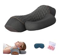 2026 Thera Pillow 3-in-1 Thera Cushion Triple Method Shoulder Massager with Heating, Soothing Heat, Therapeutic Massage, Relavie Thera Cushion, Relieves Neck Shoulder Pain (Black)