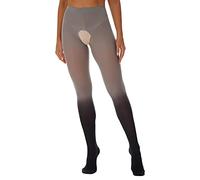 2026 Thermal Tights for Women Man Womens Hollow Out Mesh See Through Long Pants Gradient Color Tight Leggings Stretchy Trousers (Grey, One Size)